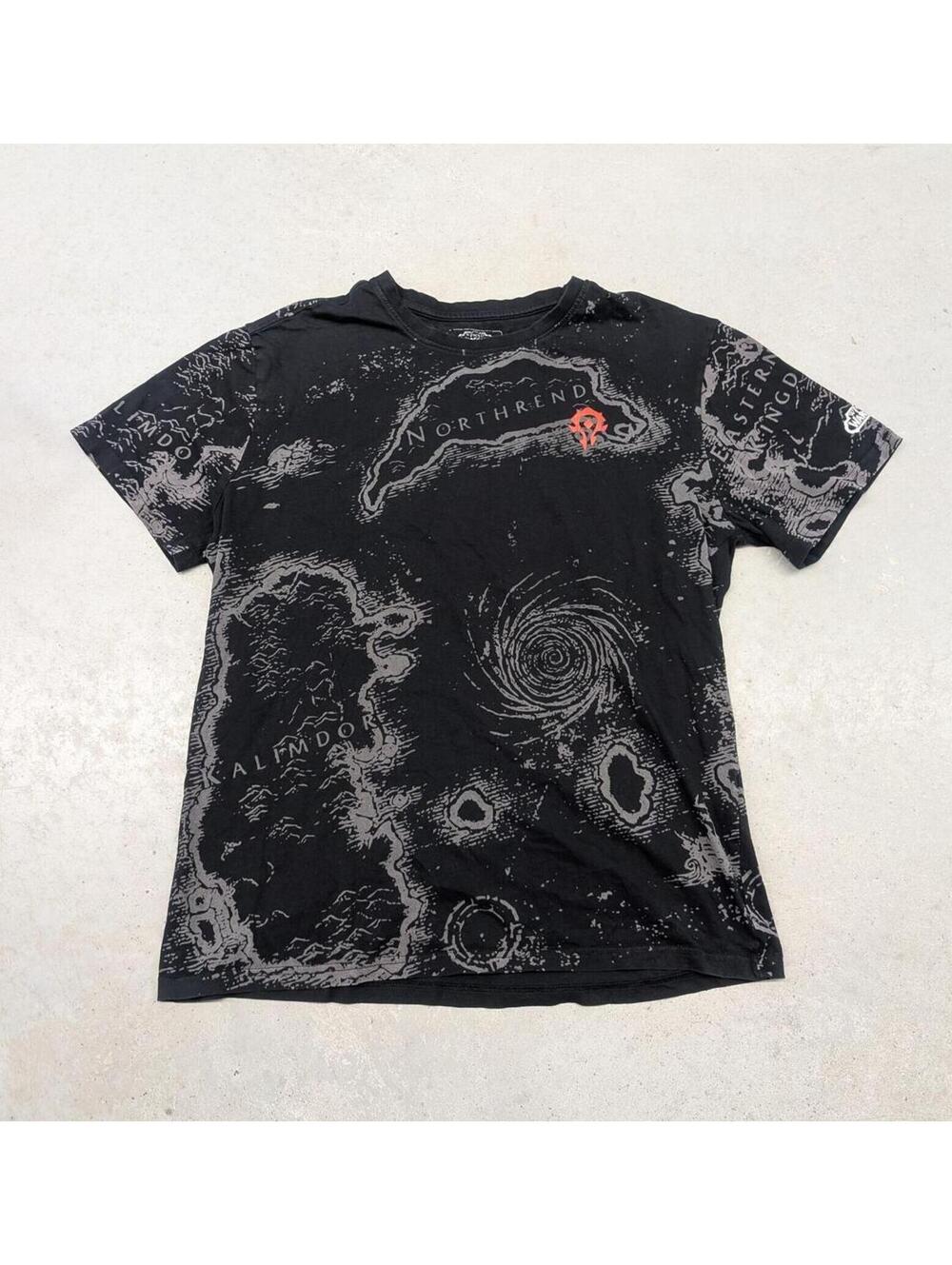2013 World of Warcraft Map Blizzard Promo T-shirt